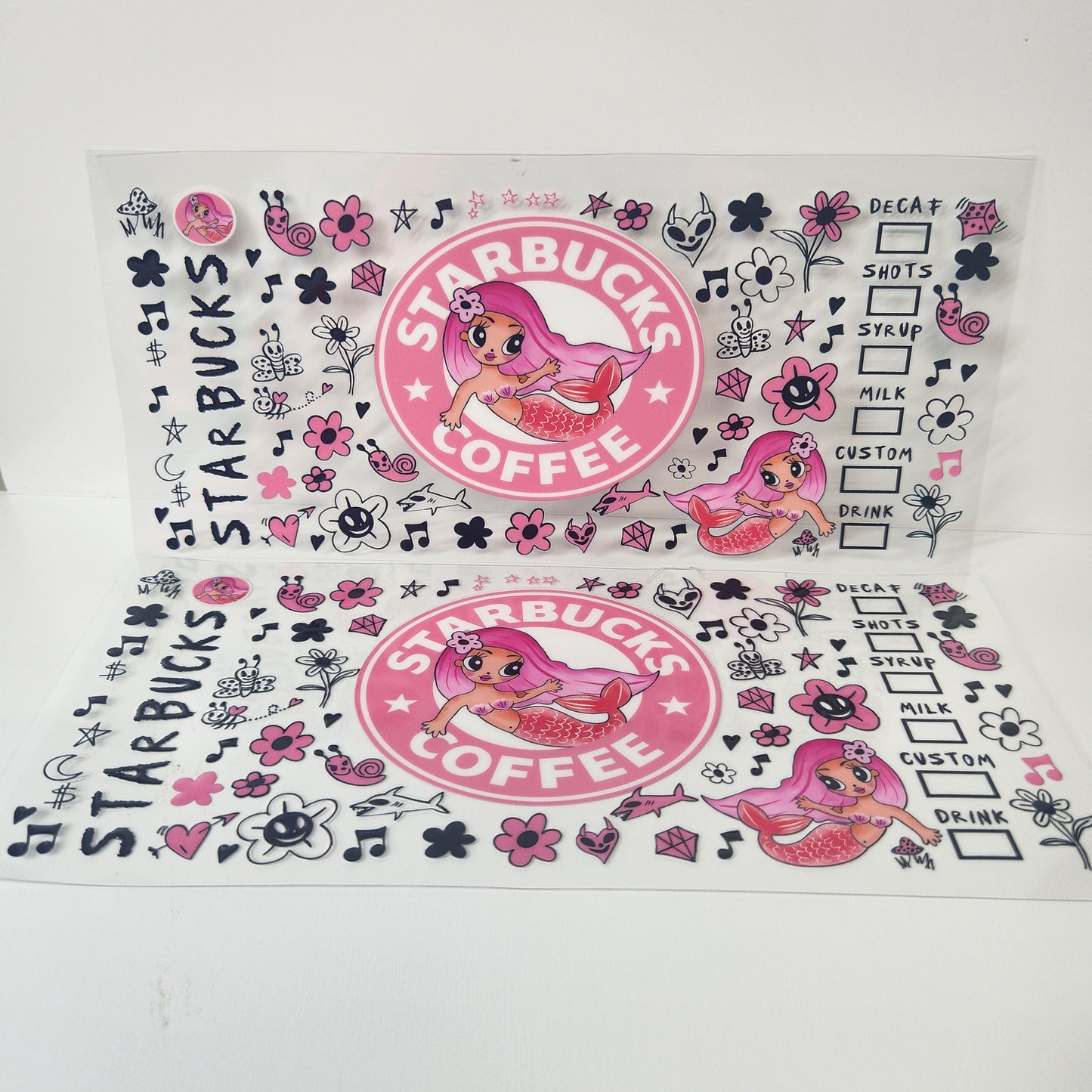 16oz uv dtf wrap bichota season karol g starbucks